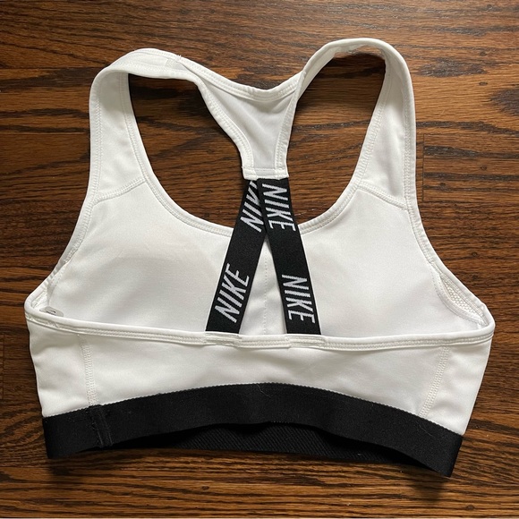 Nike White Dri-Fit Sport Training Bra - Picture 2 of 4